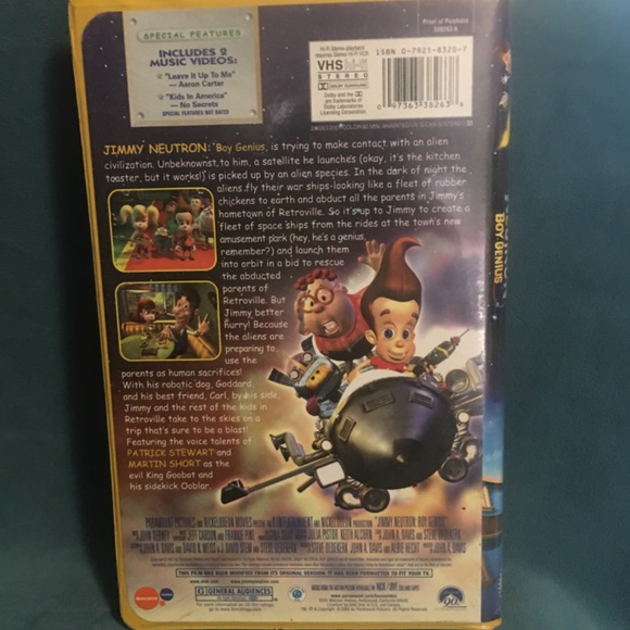 Jimmy Neutron vhs movie - Picture 3 of 3